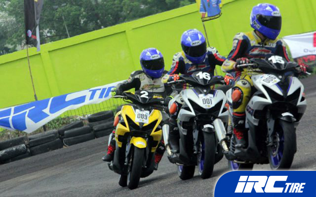 Yamaha Cup Race 2018 Medan : IRC Buatkan Kompon Spesial Balap Aerox 155, IRC Borong Podium Juara